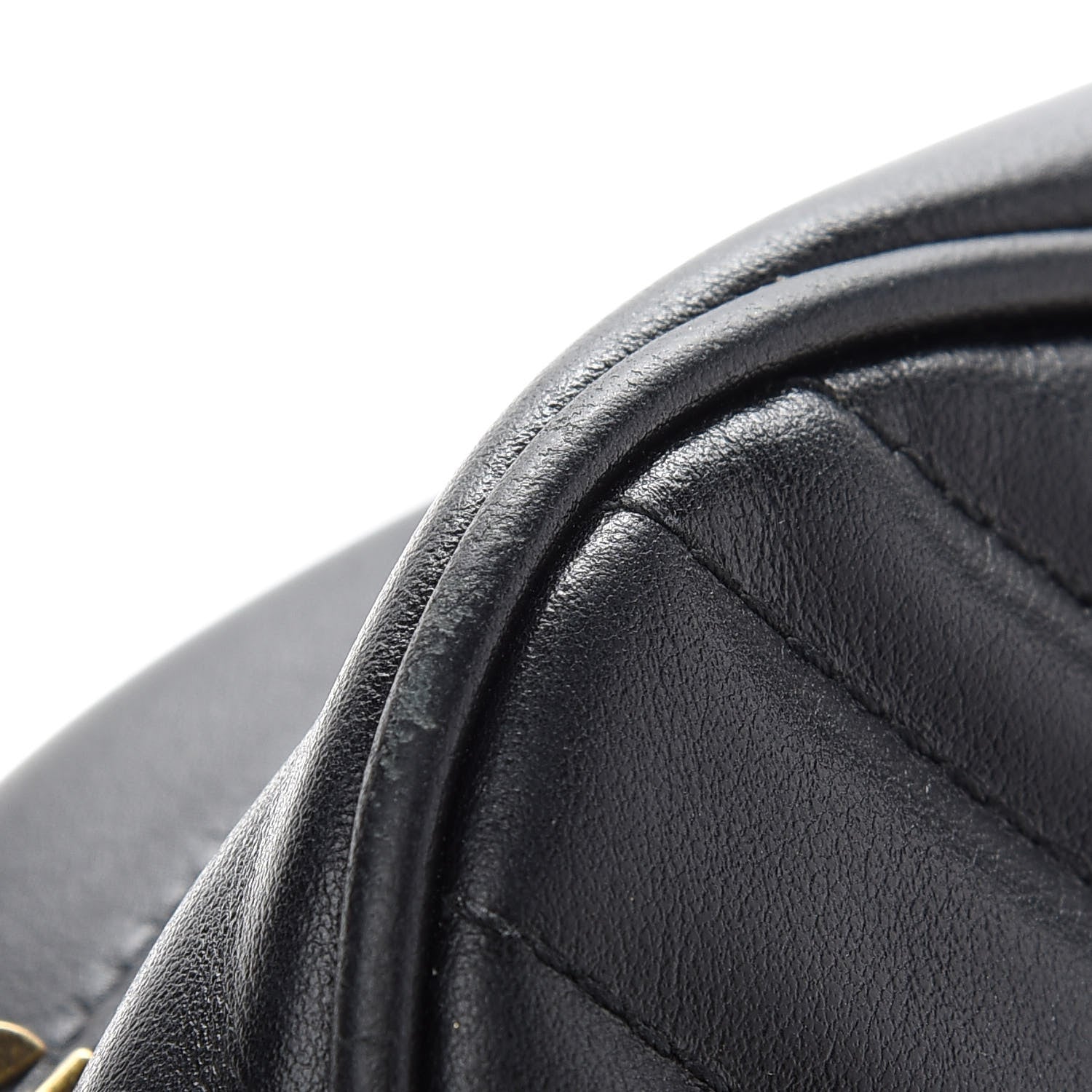 Gucci Calfskin Matelasse Small GG Marmont Chain Shoulder Bag Black 12 of 12
