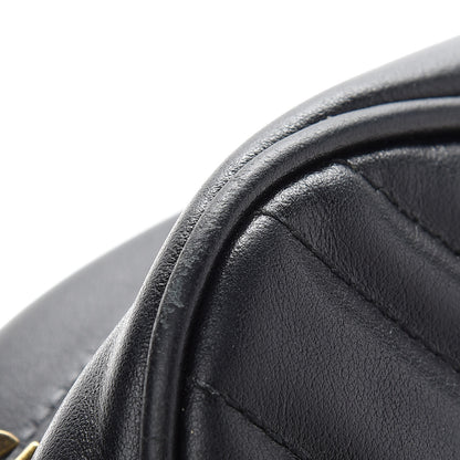 Gucci Calfskin Matelasse Small GG Marmont Chain Shoulder Bag Black 12 of 12