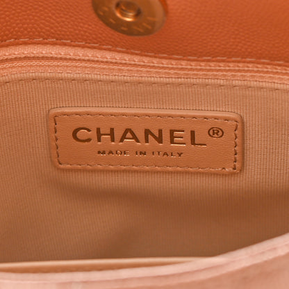 Chanel Caviar Quilted Wavy CC Hobo Beige 6 of 13