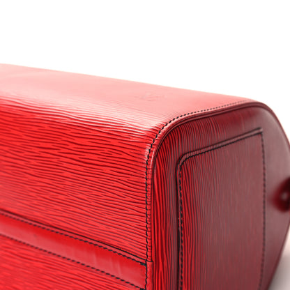 Louis Vuitton Epi Speedy 30 Castillan Red 10 of 14