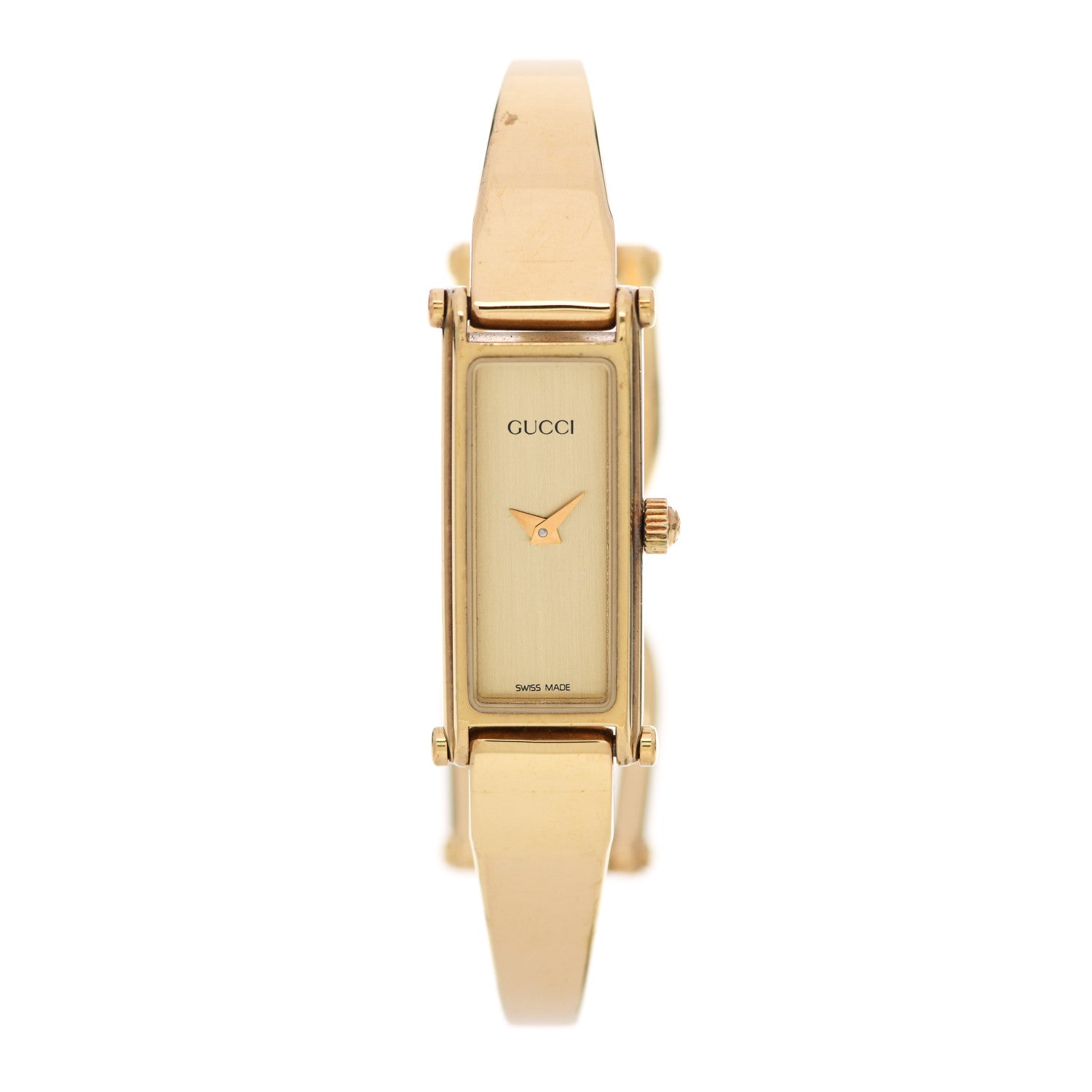 Gucci Stainless Steel 12mm 1500L Horsebit Quartz Watch Gold 1 of 6