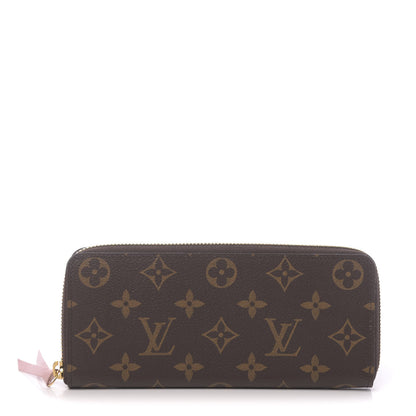 Louis Vuitton Monogram Clemence Wallet Rose Ballerine 1 of 8