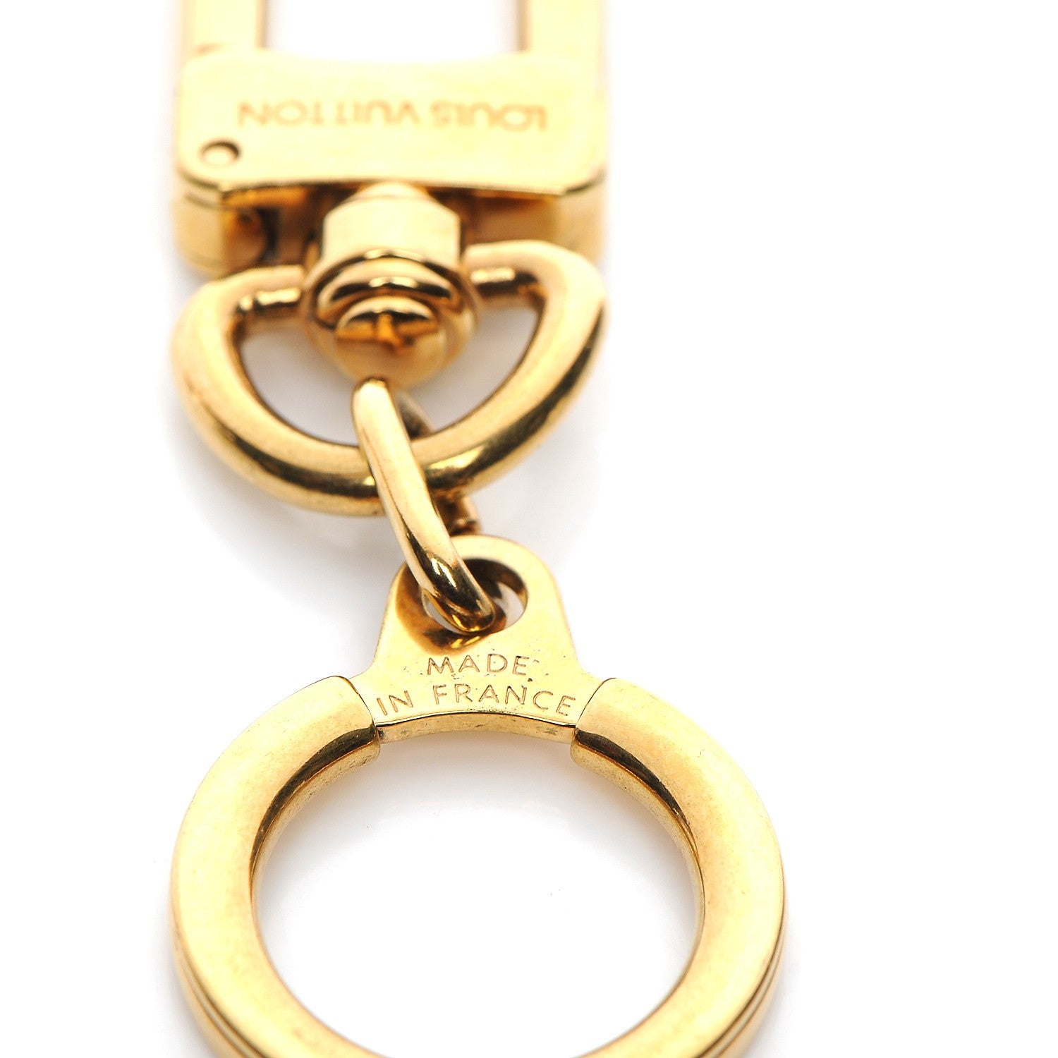Louis Vuitton Pochette Extender Key Ring Gold 4 of 4