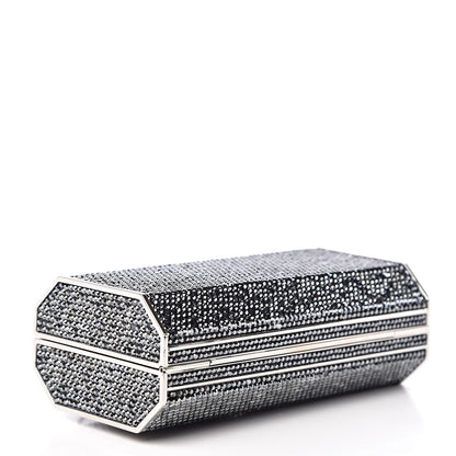 Judith Leiber Swarovski Crystal Minaudiere Clutch Silver 5 of 10