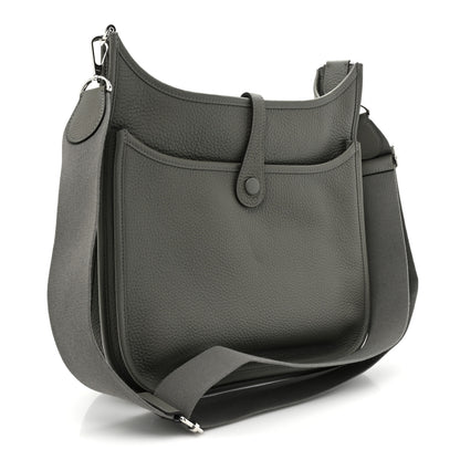 Hermes Taurillon Clemence Evelyne III PM Etain 3 of 8