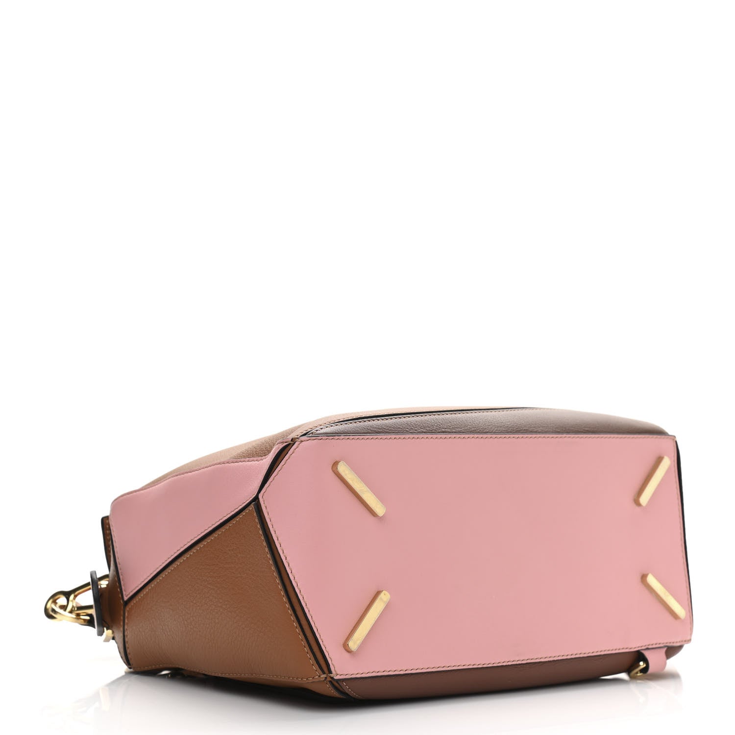 Loewe Calfskin Medium Puzzle Bag Tan Medium Pink 4 of 9
