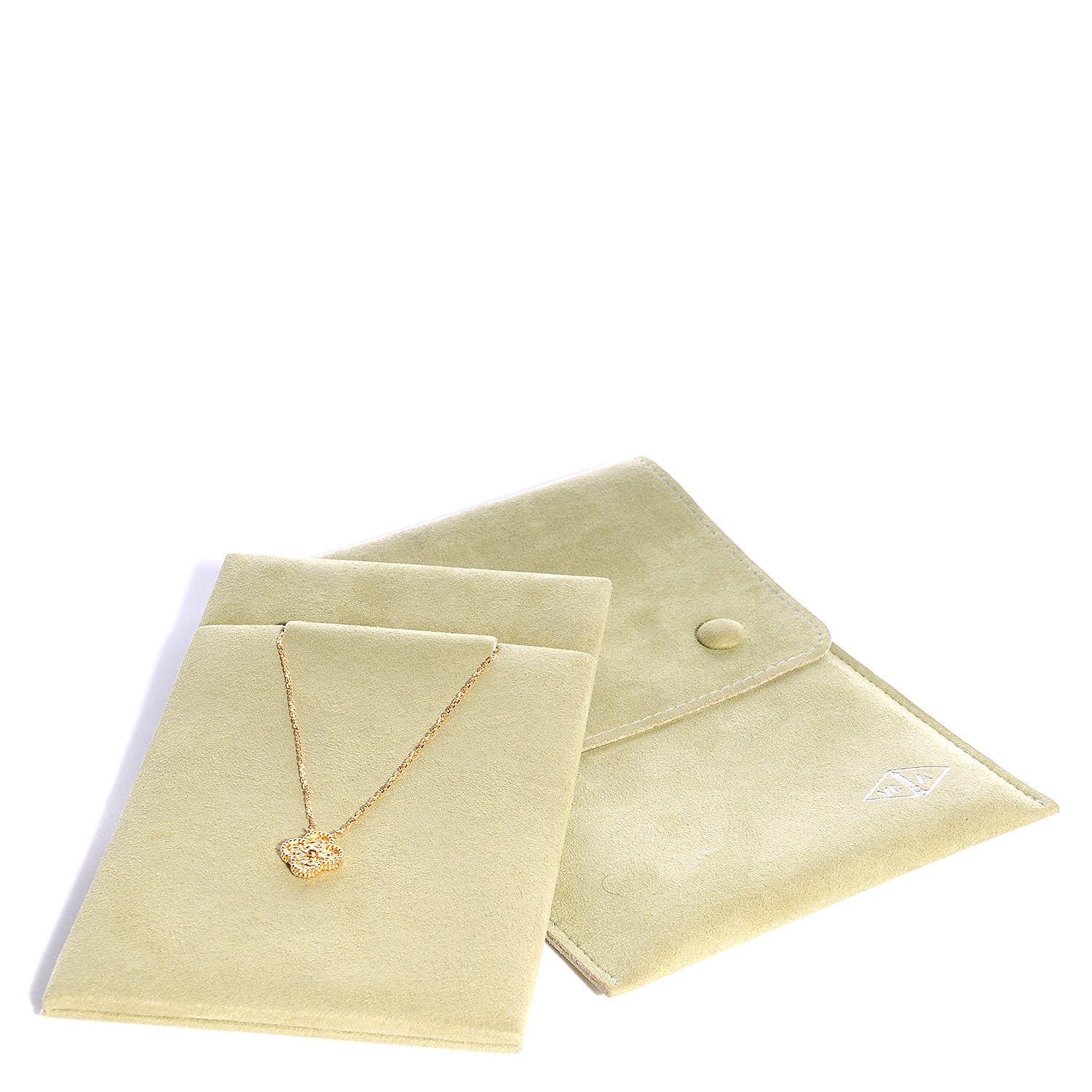 Van Cleef & Arpels 18K Yellow Gold Vintage Alhambra Pendant Necklace 7 of 7