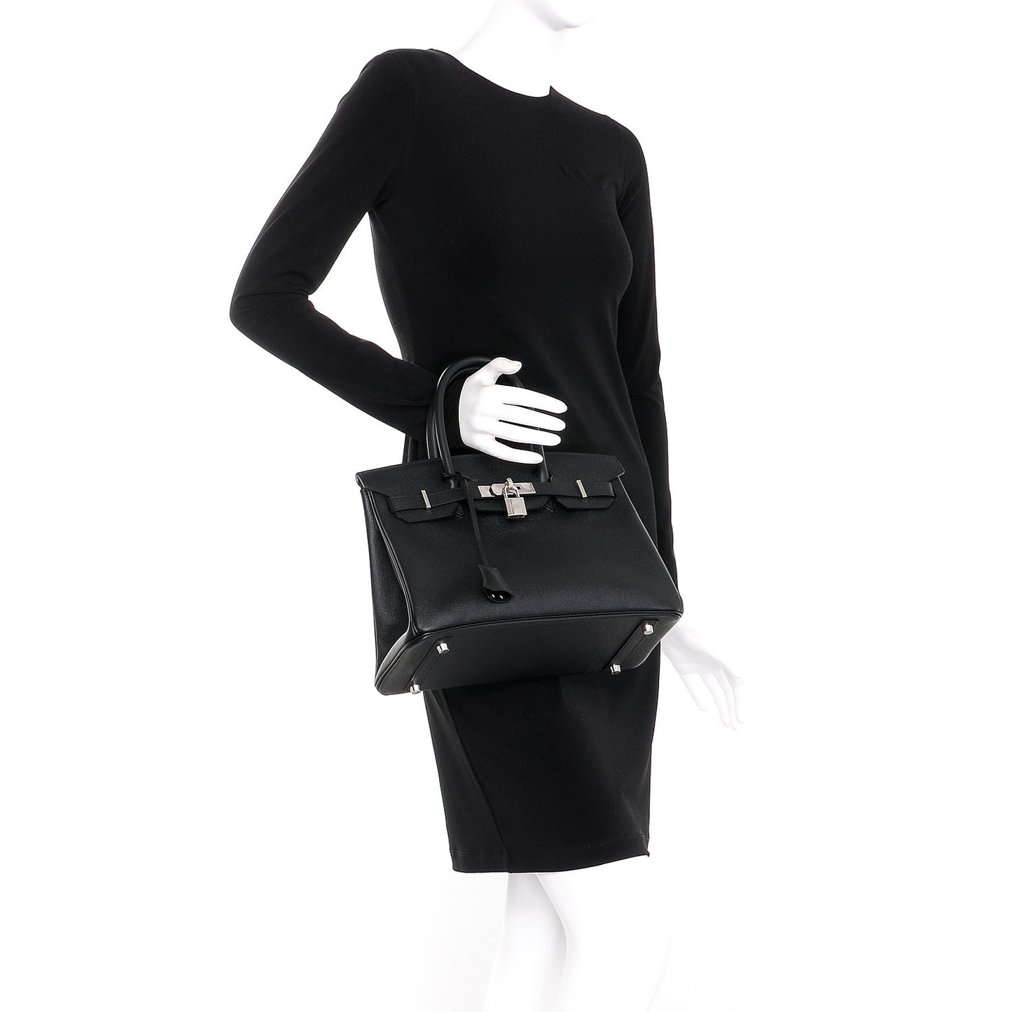 Epsom Birkin 30 Black