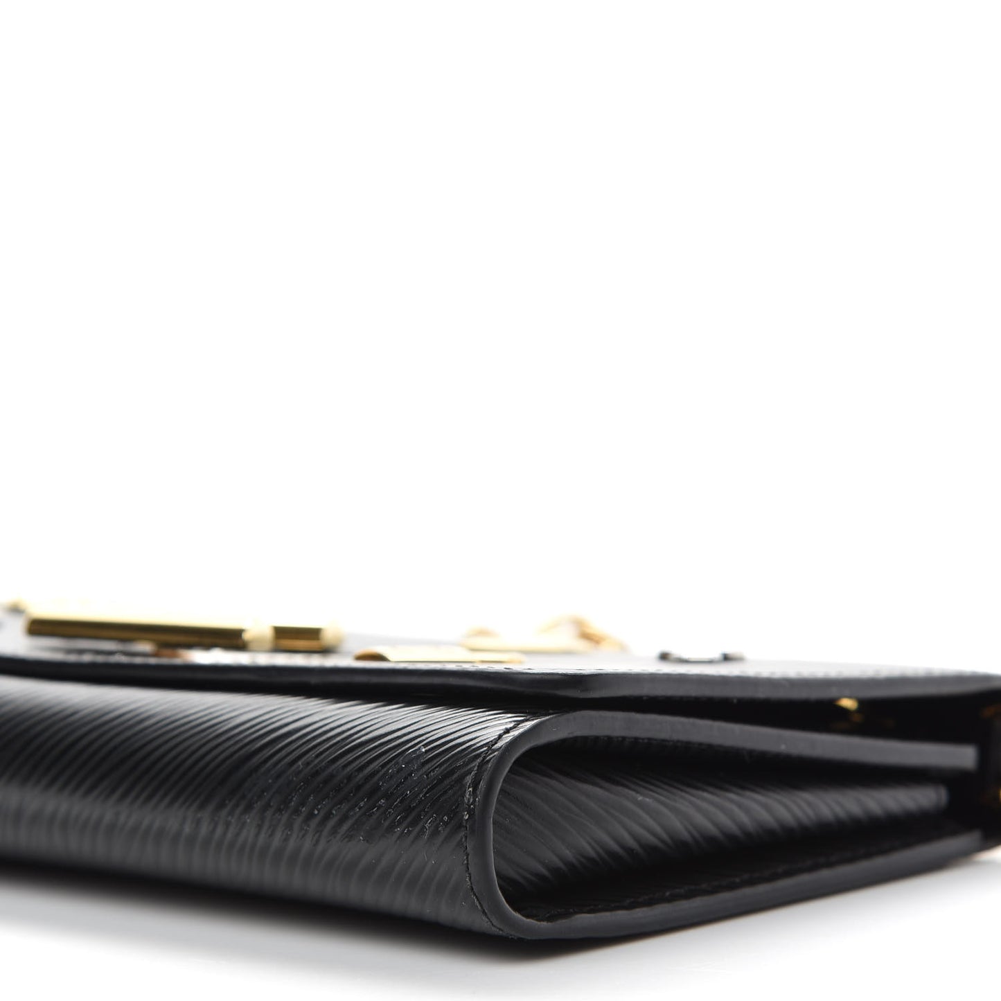 Epi Love Lock Twist Chain Wallet Black