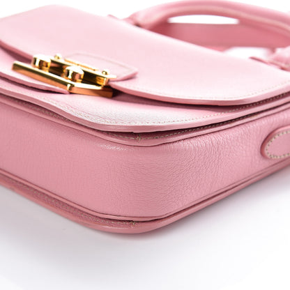 Miu Miu Goatskin Madras Shoulder Bag Rosa 9 of 10