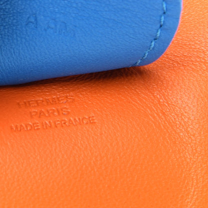 Hermes Milo Lambskin Grigri Rodeo Horse Bag Charm MM Orange Bleu Zanzibar Rose Azalee 3 of 3