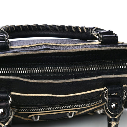 Balenciaga Supple Grained Calfskin Classic Silver Hardware Highlight Mini City Black 19 of 20