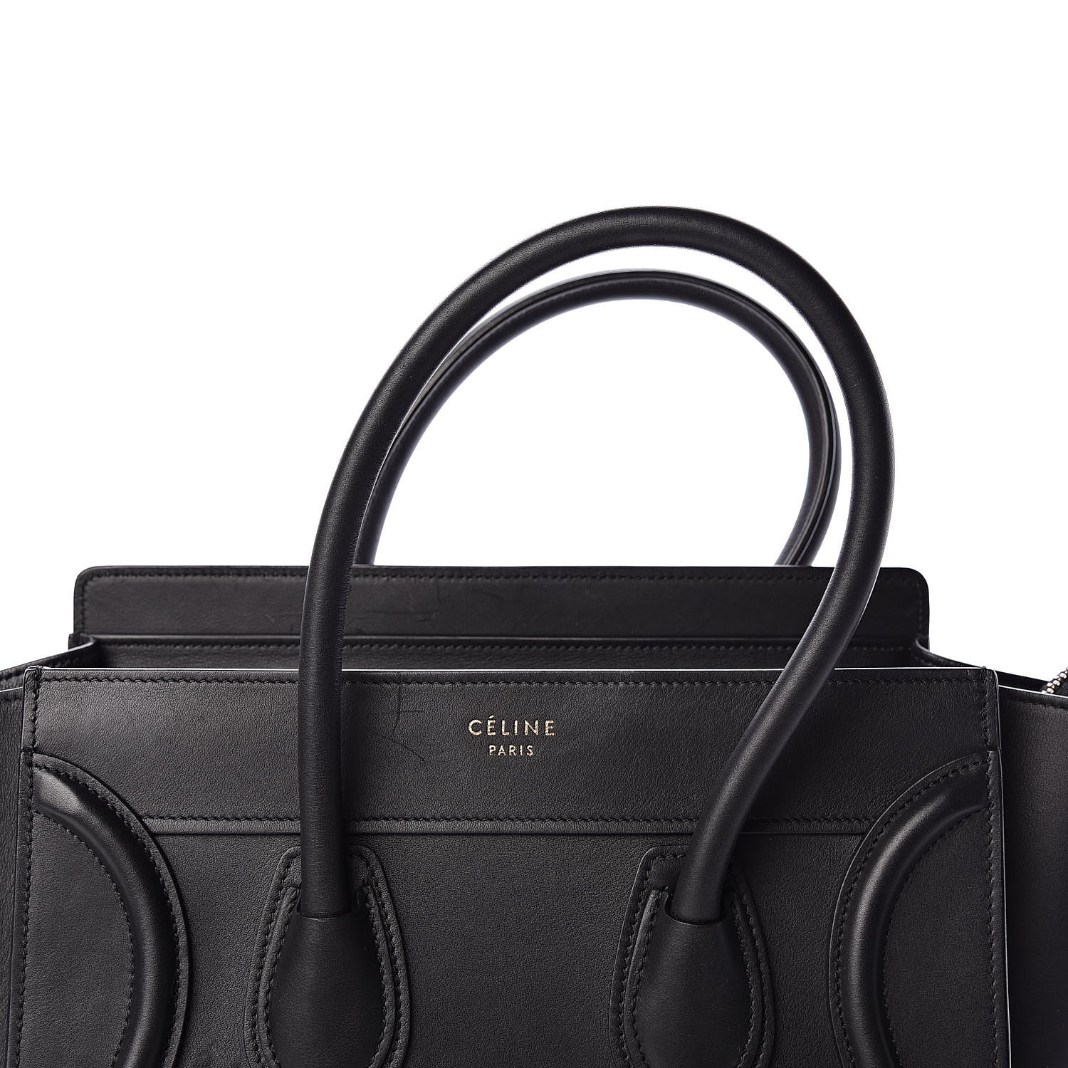 Celine Smooth Calfskin Micro Luggage Black 12 of 16