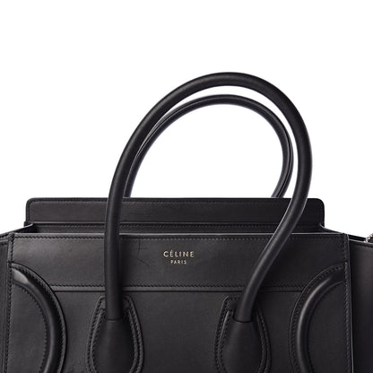 Celine Smooth Calfskin Micro Luggage Black 12 of 16