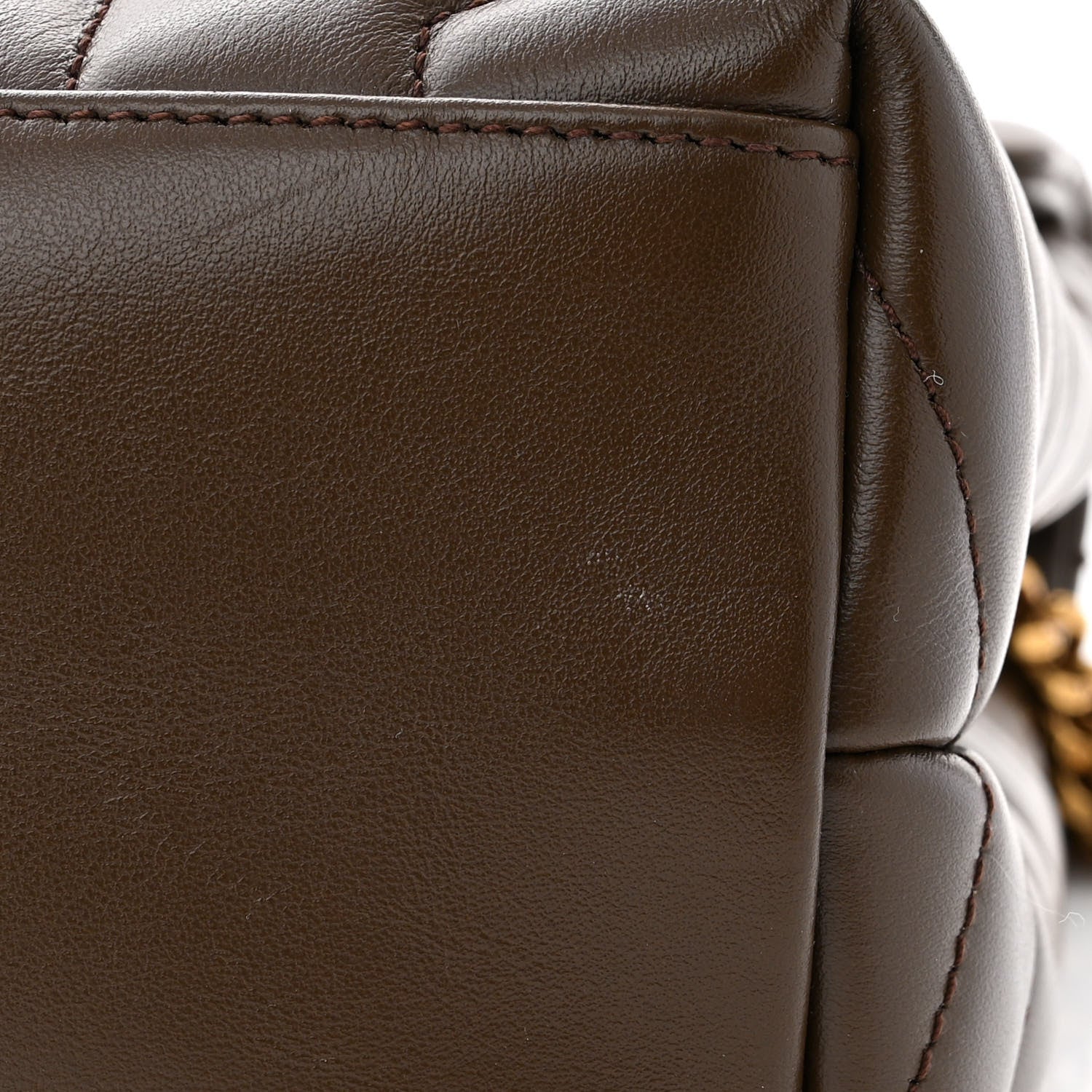Saint Laurent Calfskin Y Quilted Monogram Medium Loulou Chain Satchel Faggio 11 of 14