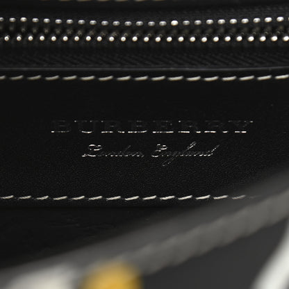 Burberry Trench Calfskin Splash Print Small DK88 Top Handle Bag Black 6 of 9