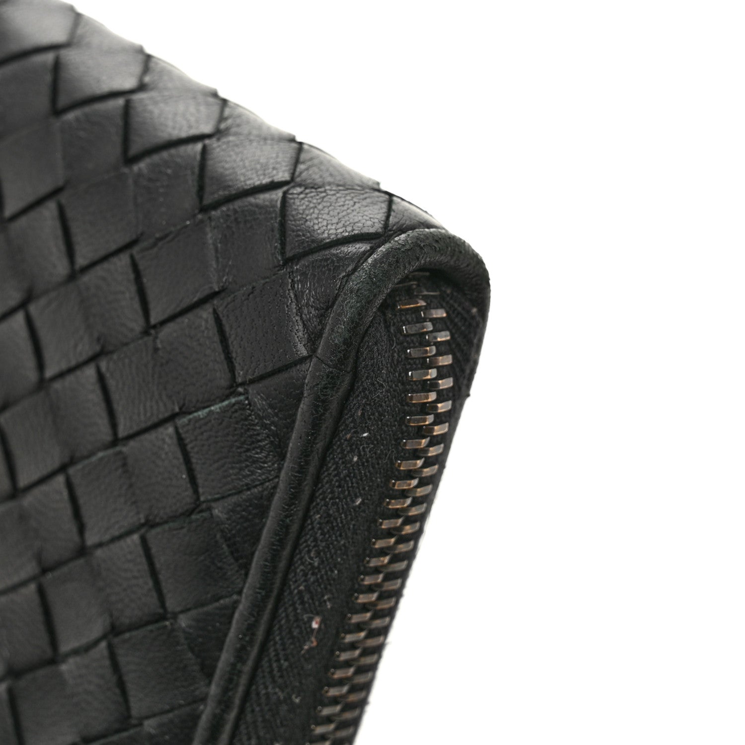 Bottega Veneta Nappa Intrecciato Zip Around Wallet Black 9 of 11