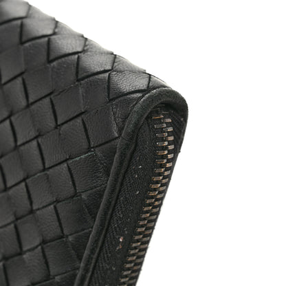 Bottega Veneta Nappa Intrecciato Zip Around Wallet Black 9 of 11