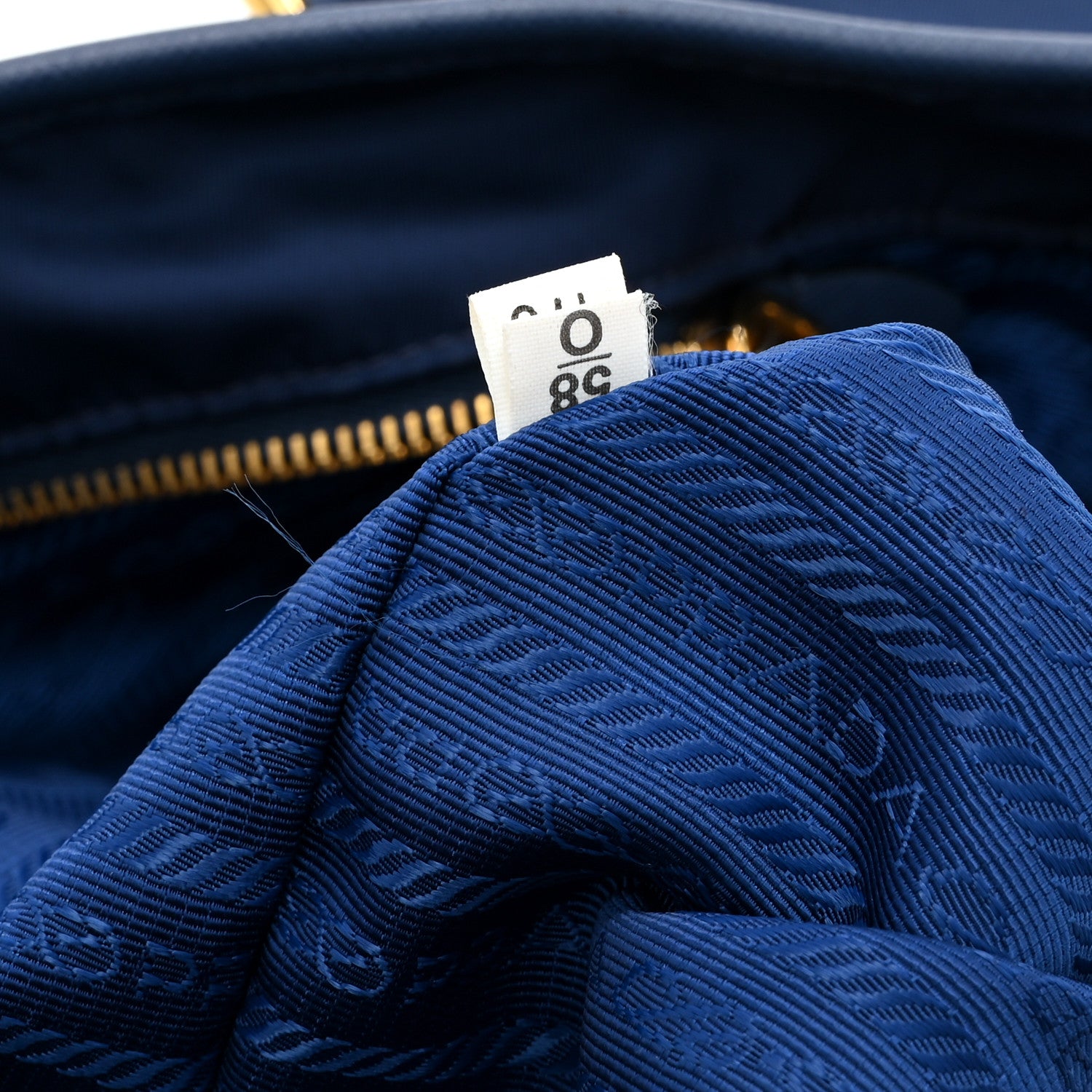 Prada Tessuto Nylon Saffiano Tote Baltico 7 of 10