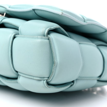 Bottega Veneta Lambskin Maxi Intreccio Padded Chain Cassette Crossbody Bag Spearmint 8 of 11