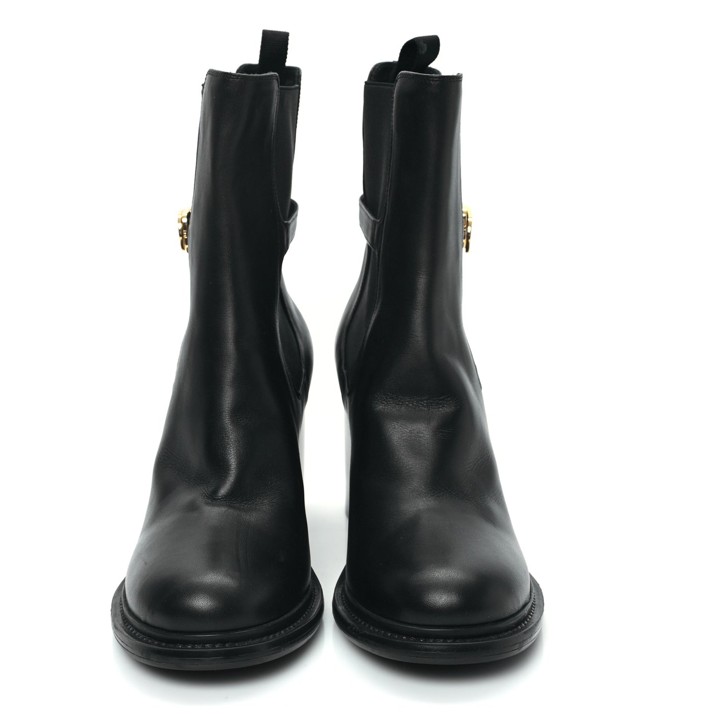 Calfskin Empreinte Ankle Boots 41 Black