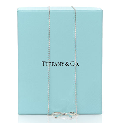 Tiffany Sterling Silver Bow Pendant Necklace 7 of 7