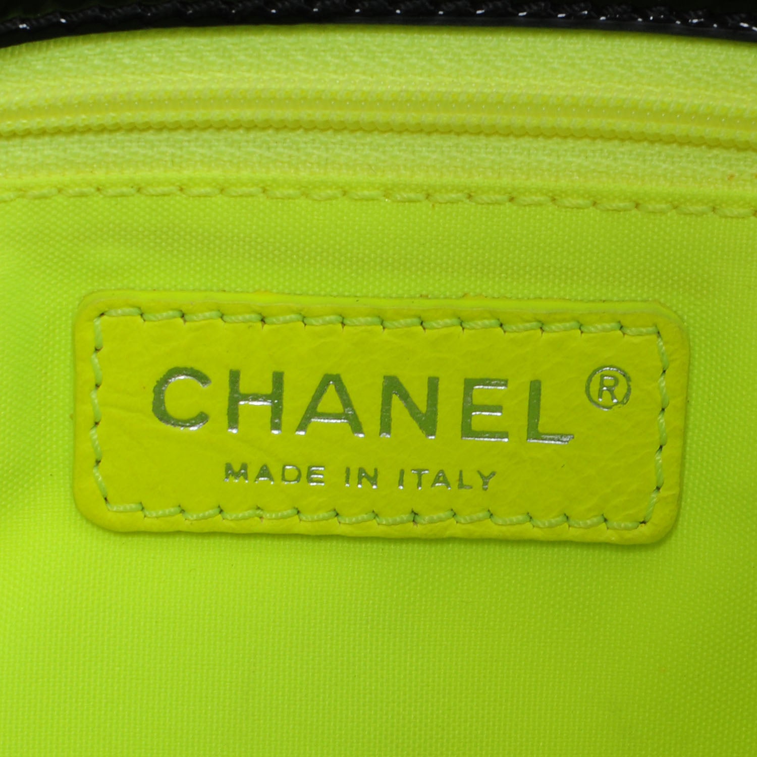 Chanel Patent Day Glo Double Sided Flap Bag Black 6 of 7