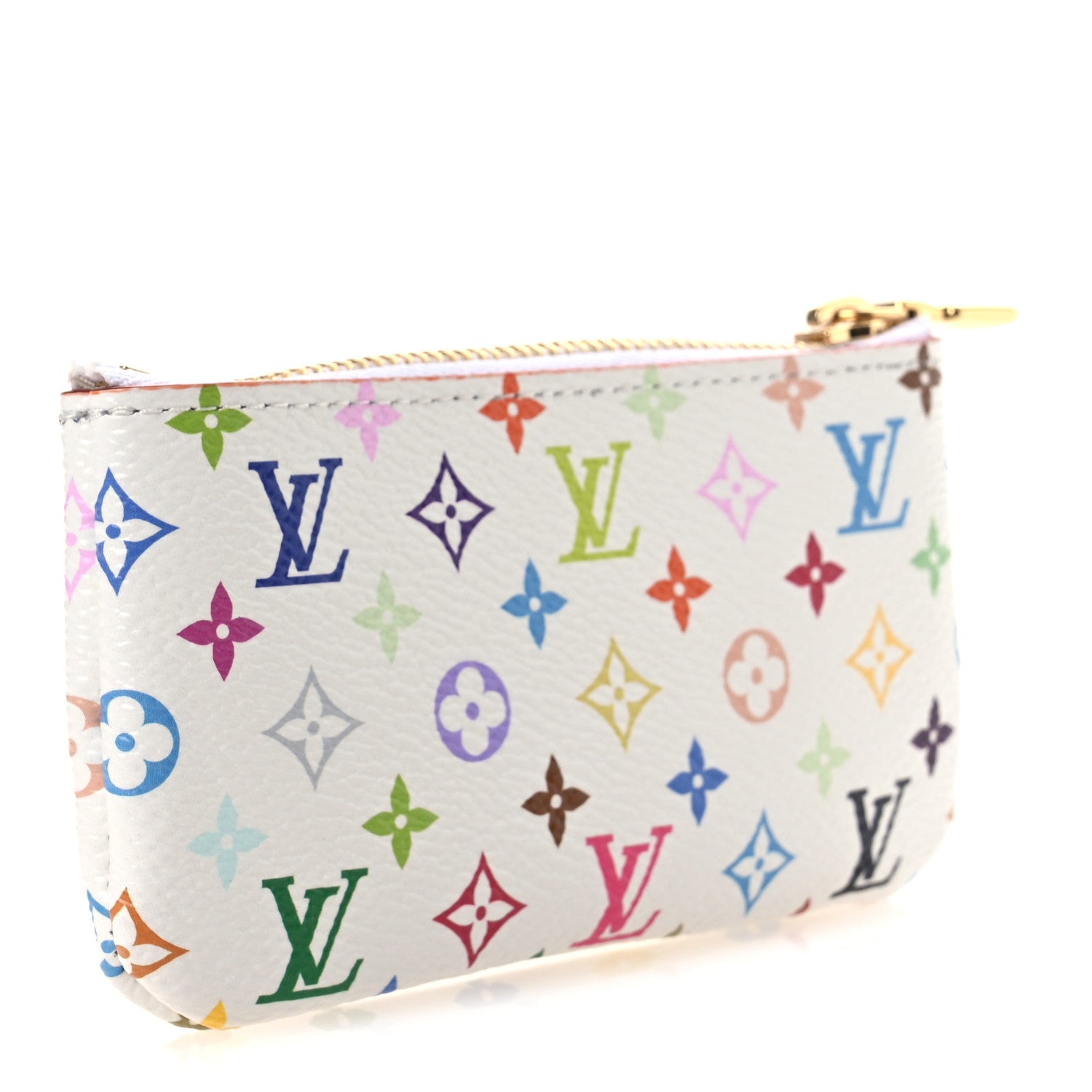 Louis Vuitton LV X TM Monogram Multicolor Key Pouch White 4 of 10