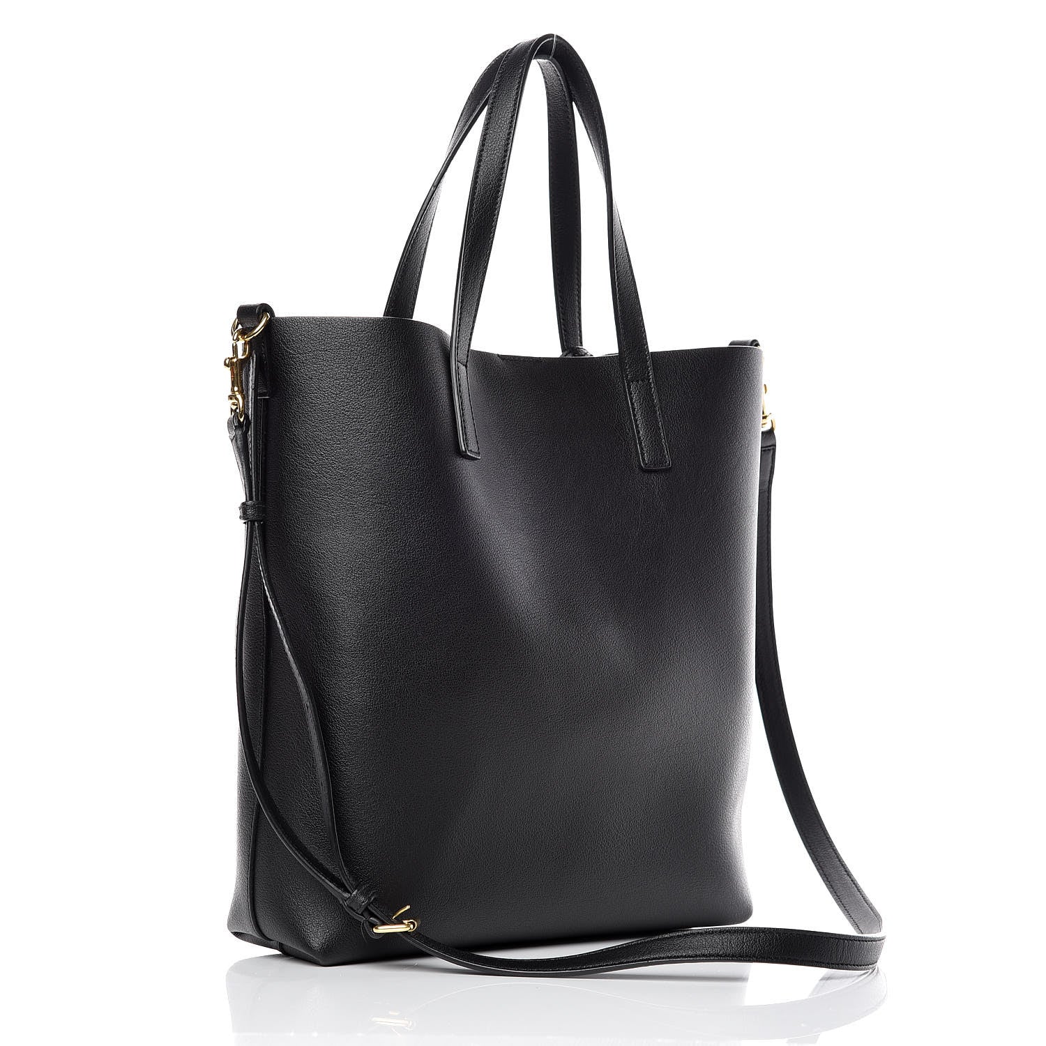Saint Laurent Calfskin Toy Shopping Tote Black 3 of 10