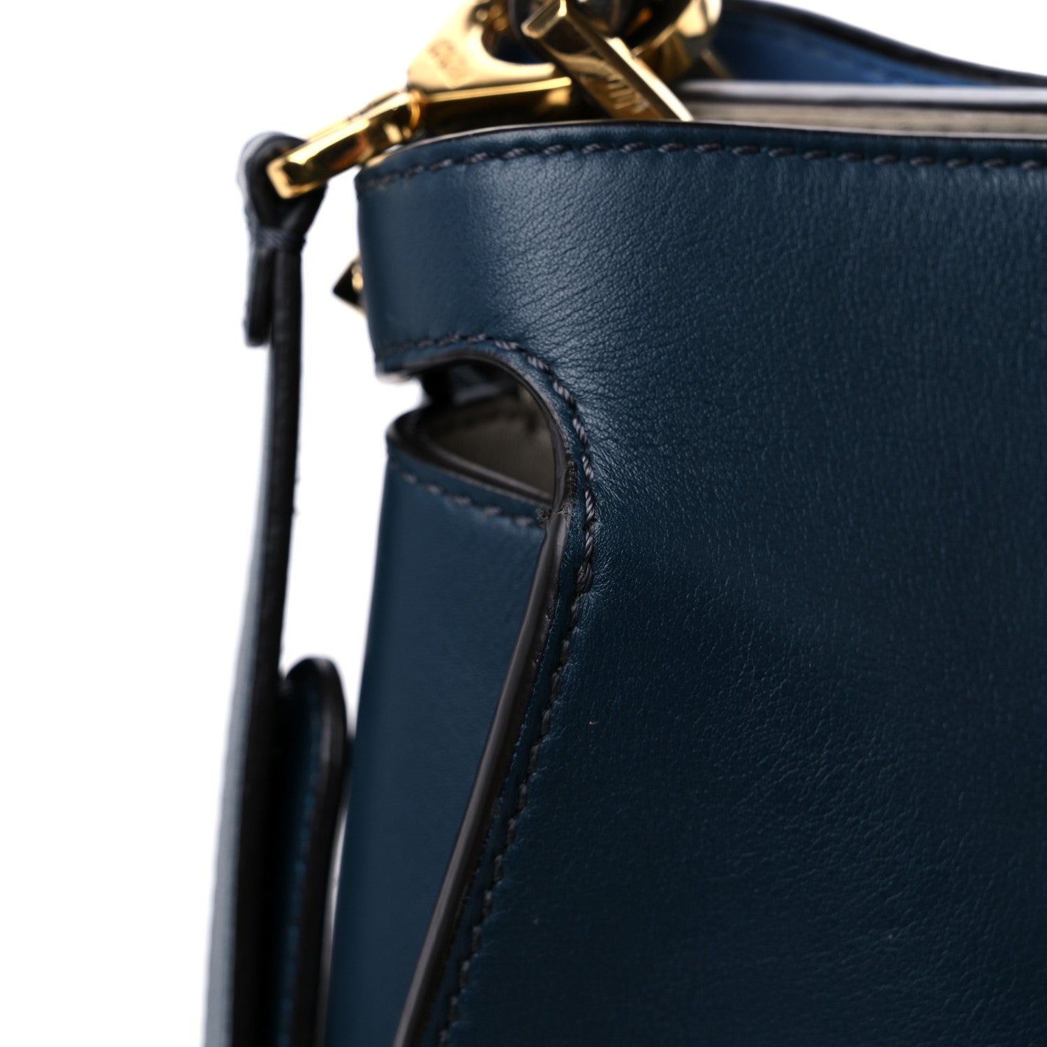 Fendi Vitello Tahiti Nappa Medium Peekaboo Iconic Essentially Satchel Notturno Grigio Polvere Nebula 12 of 13