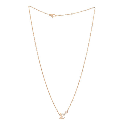 Louis Vuitton 18K Pink Gold Diamond Idylle Blossom LV Pendant Necklace 3 of 5