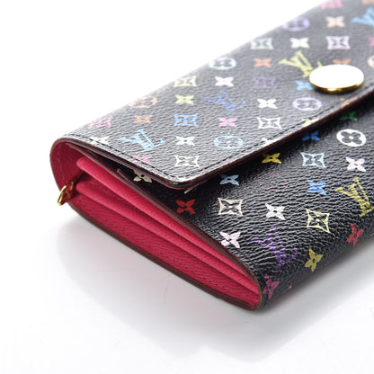 Louis Vuitton Monogram Multicolor Sarah Wallet Black Grenade 13 of 15