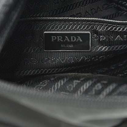 Prada Nylon Flat Messenger Bag Black 6 of 12