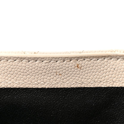 Saint Laurent Grain De Poudre Mixed Matelasse Triquilt Monogram Compact Tri Fold Wallet Blanc Vintage 9 of 9