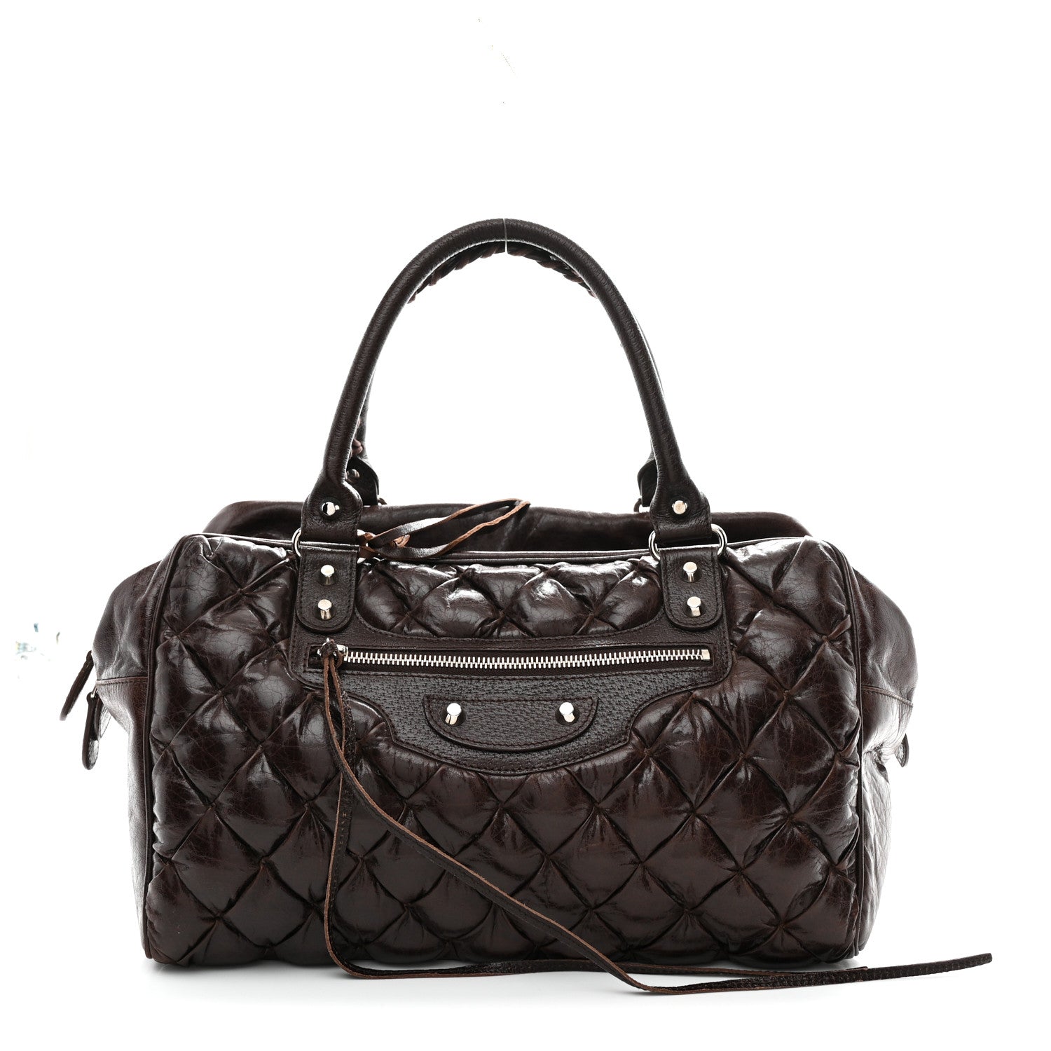 Balenciaga Chevre Quilted Matelasse MM Sienna 1 of 23