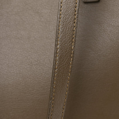 Saint Laurent Calfskin Large Shopping Tote Dark Green 16 of 28