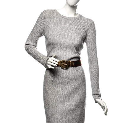 Gucci Canvas Web Interlocking G Belt 85 34 2 of 6
