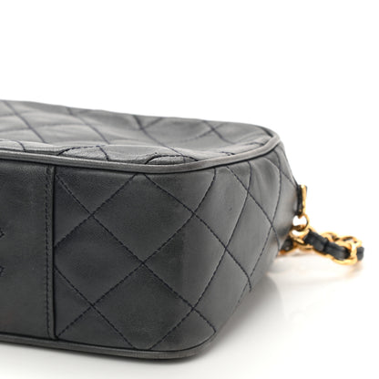 Chanel Lambskin Quilted Camera Case Black 10 of 10