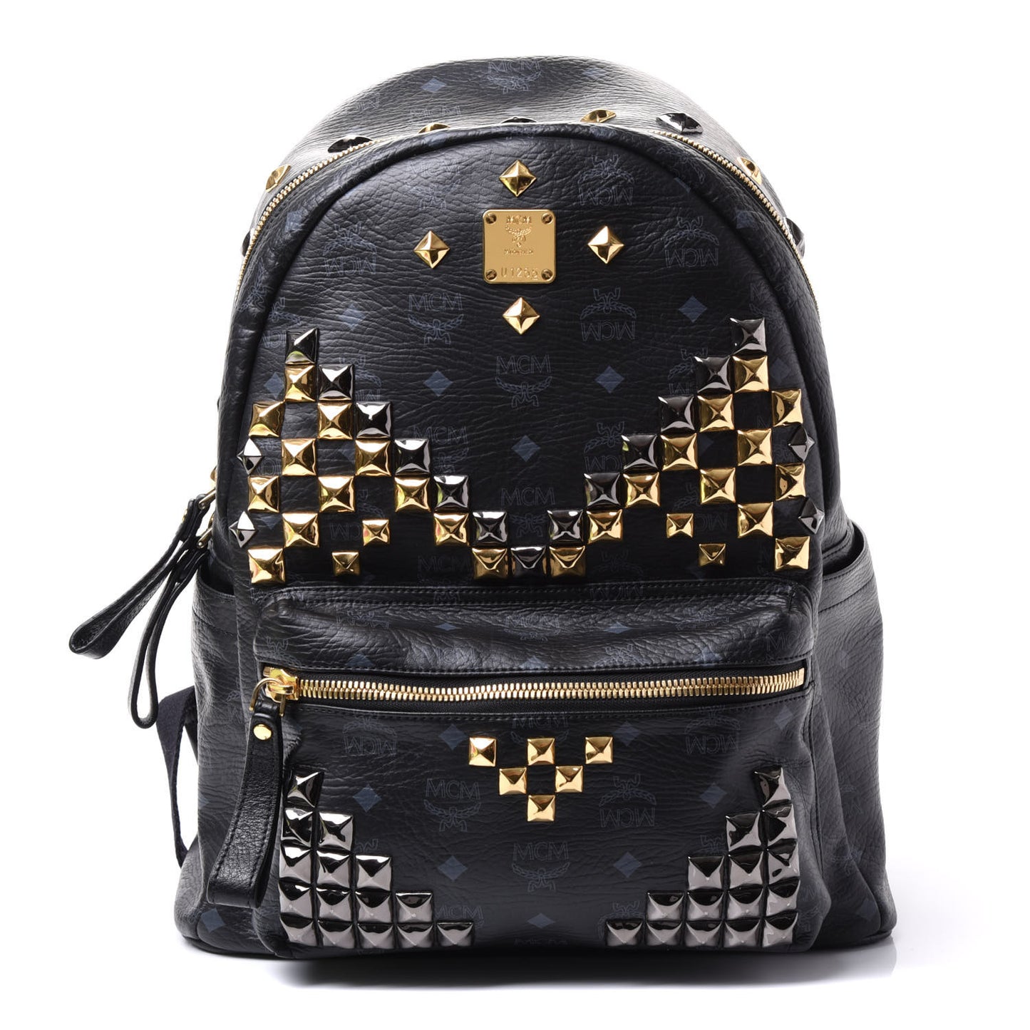 Visetos Studded Medium Stark M Backpack Black