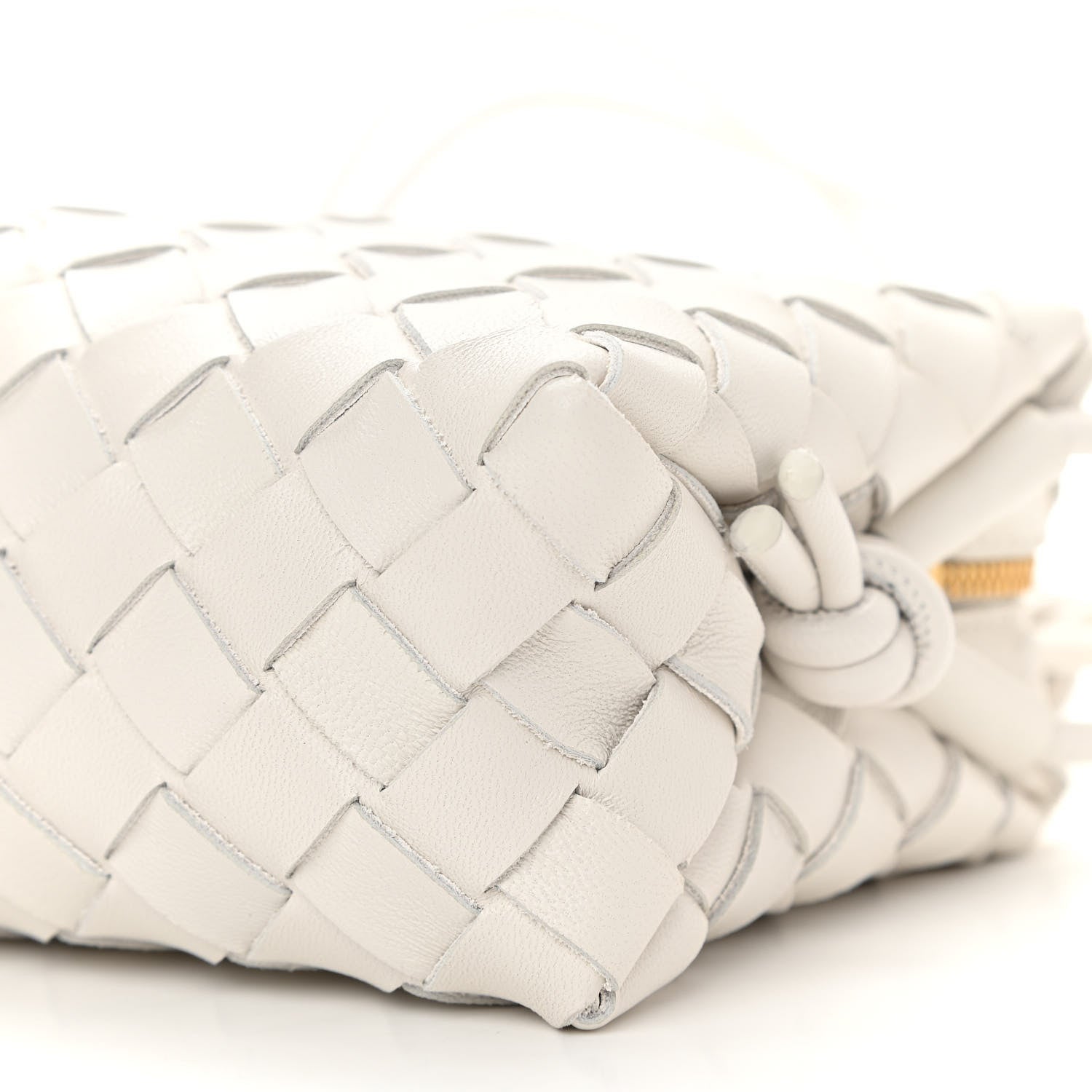 Bottega Veneta Nappa Intrecciato Mini Loop Camera Bag White 9 of 9