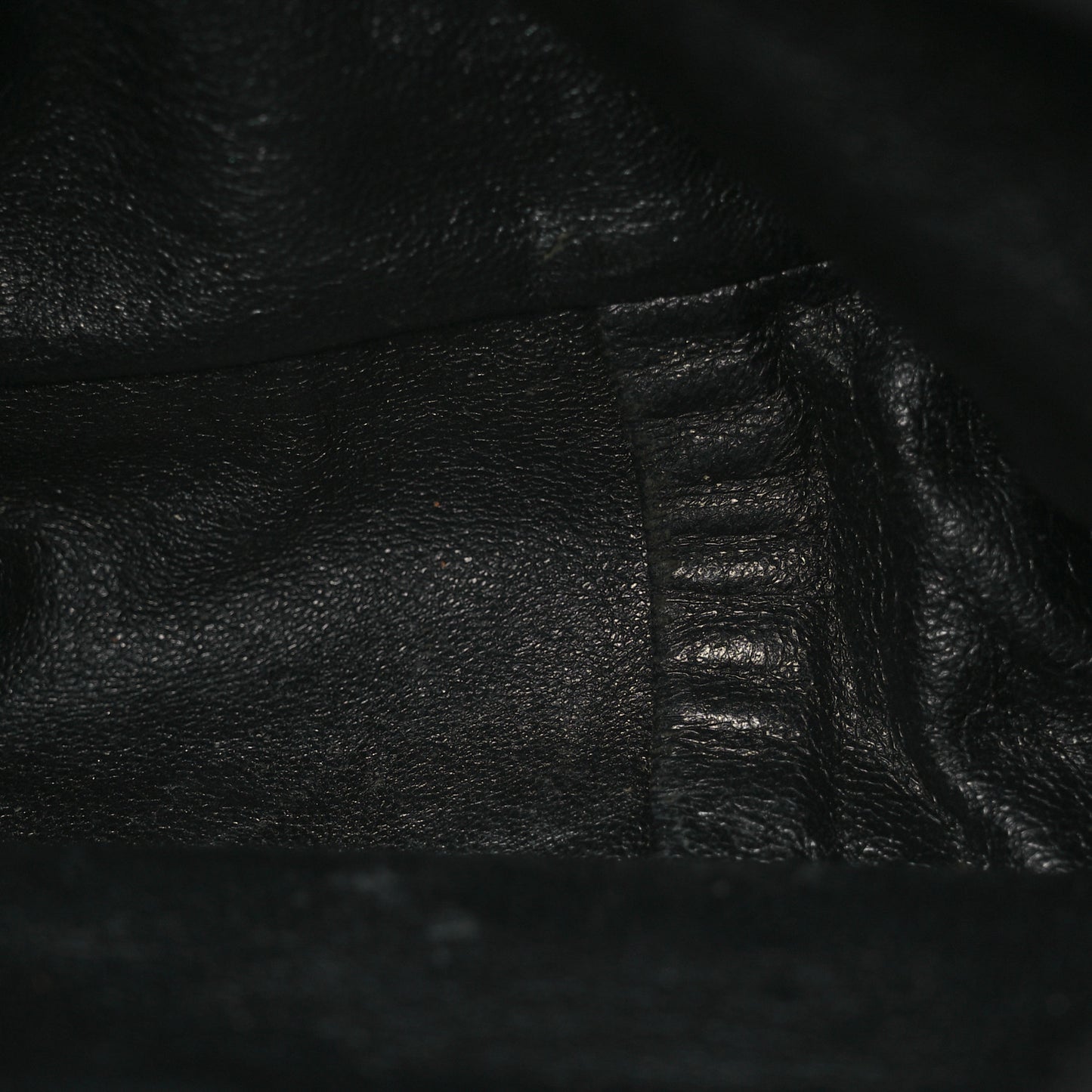 Lambskin Quilted Tassel Camera Case Black