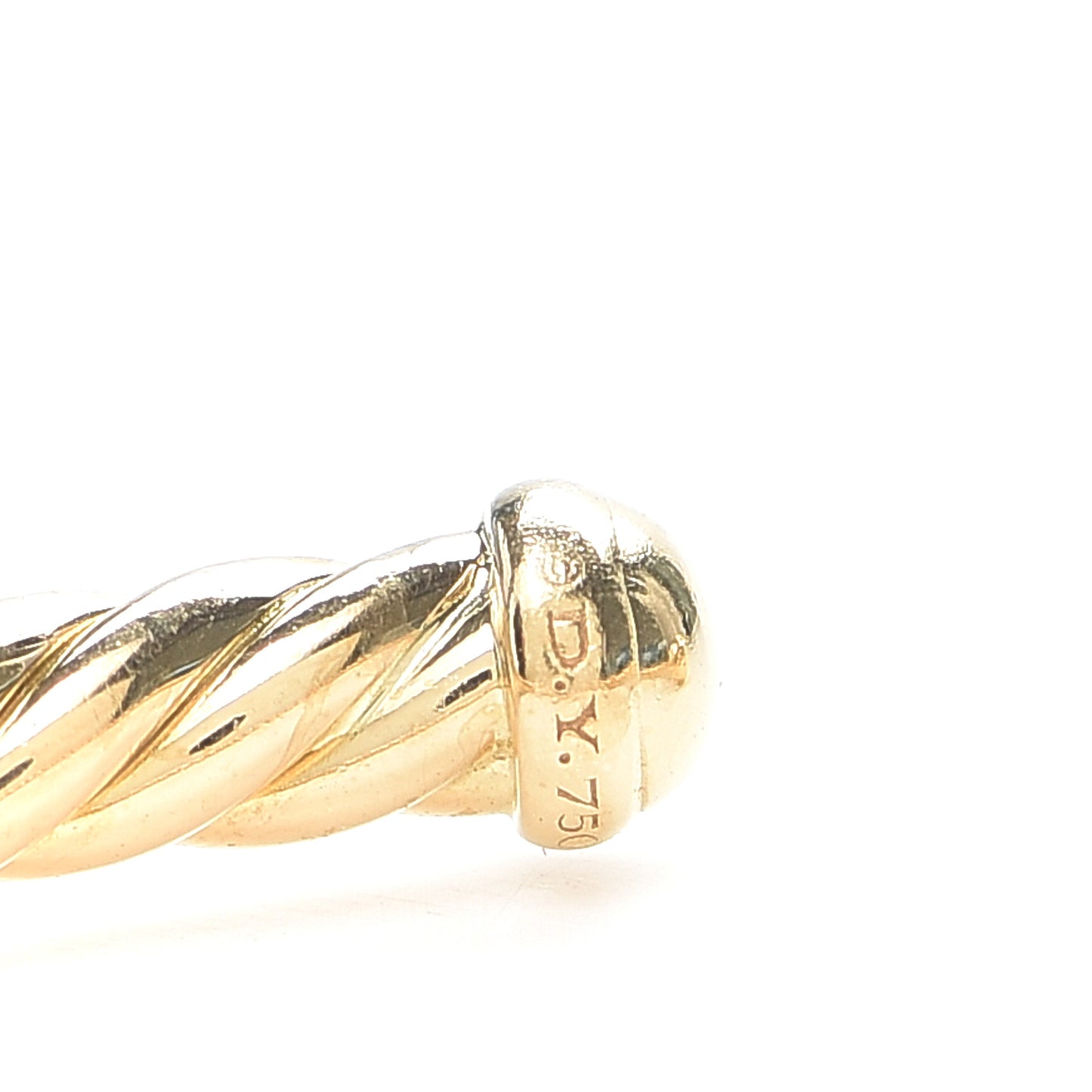 18K Yellow Gold 4mm Cablespira Bracelet