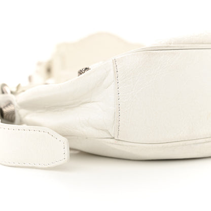 Balenciaga Agneau Arena Le Cagole Shoulder Bag XS Optic White 10 of 16