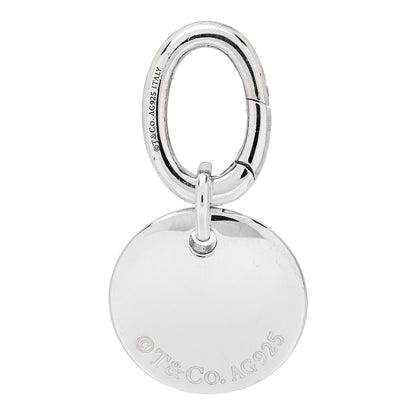 Tiffany Sterling Silver Letter T Disc Charm 3 of 4