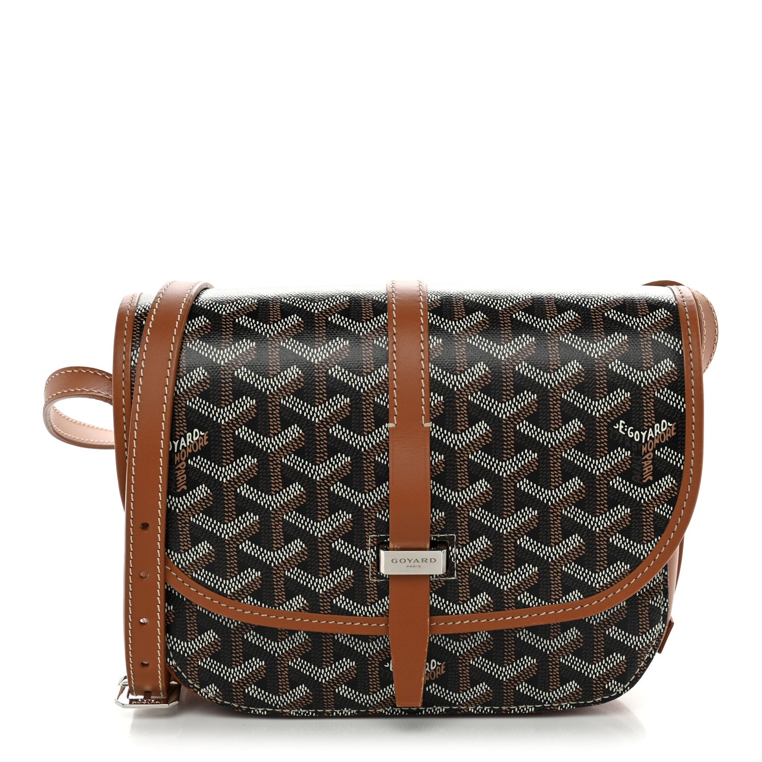 Goyard Goyardine Belvedere II PM Messenger Bag Black Gold 1 of 11