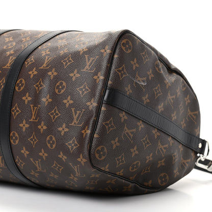 Louis Vuitton Monogram Macassar Keepall Bandouliere 45 6 of 9