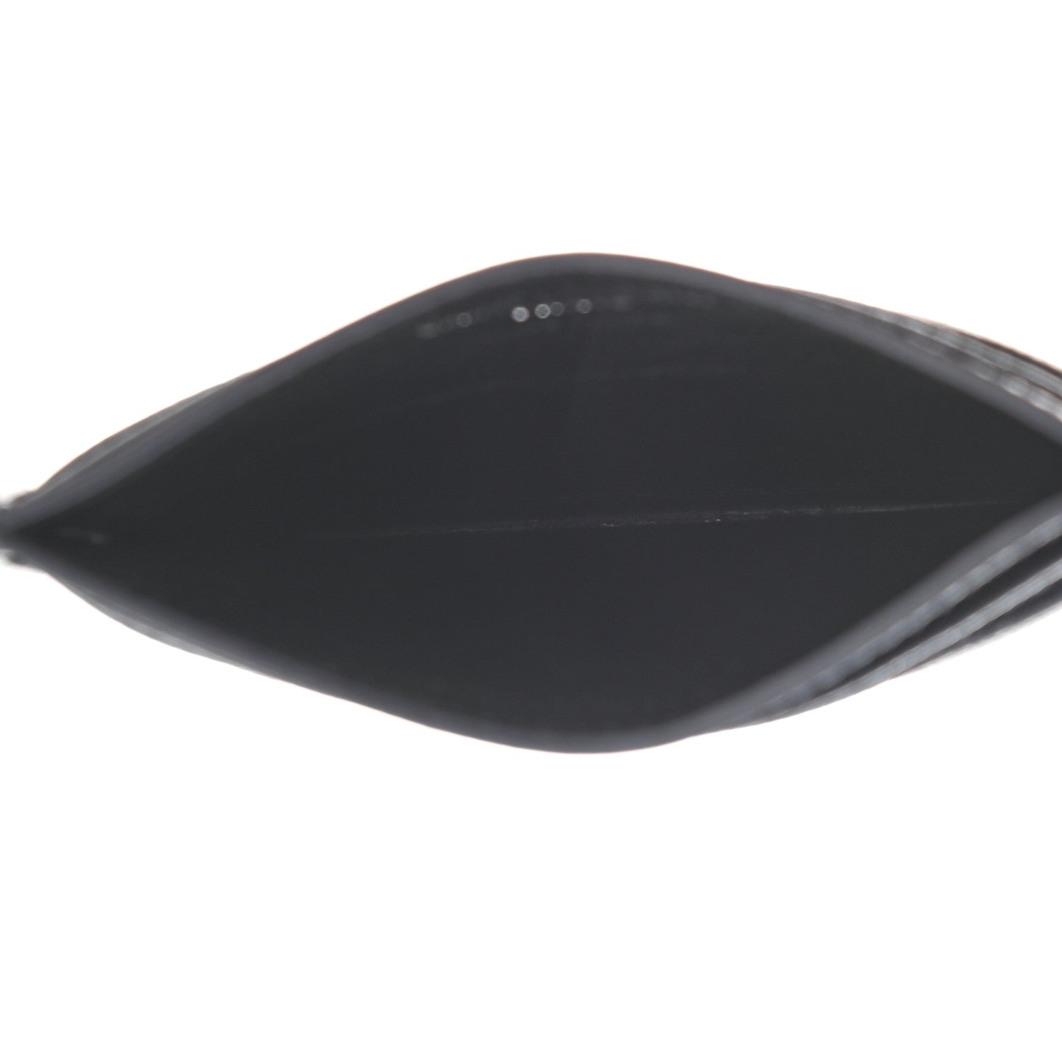 Saint Laurent Grain De Poudre Matelasse Chevron Monogram Credit Card Case Navy 5 of 7