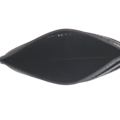 Saint Laurent Grain De Poudre Matelasse Chevron Monogram Credit Card Case Navy 5 of 7