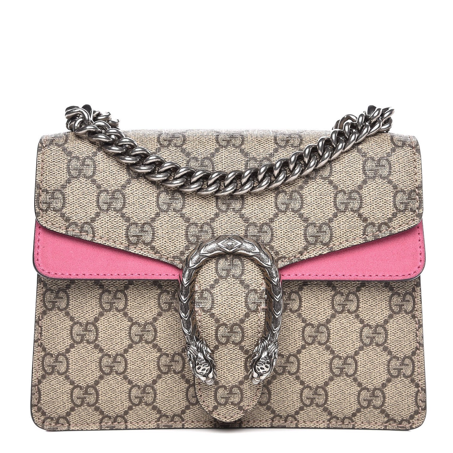 GG Supreme Monogram Mini Dionysus Shoulder Bag Pink