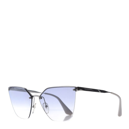 Prada Cat Eye Sunglasses SPR 68T Silver 1 of 8
